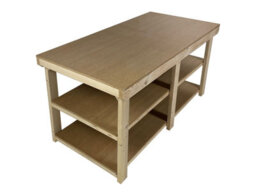Arbor Garden Solutions Workbench Mdf Top, Large Heavy-Duty Table (H-90Cm, D-120Cm, L-180Cm) With Double Shelf - thumbnail 3