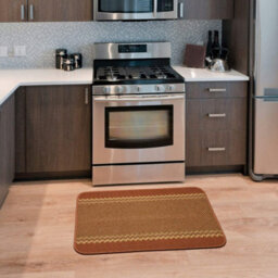 The Rugs Washable Designer Rugs & Mats Lined Bordered Design In Terra   116T - thumbnail 2