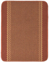 The Rugs Washable Designer Rugs & Mats Lined Bordered Design In Terra   116T - thumbnail 1