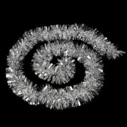 Shatchi 1.8M/6Ft  Luxury Deluxe Chunky Christmas Tinsel Garland Xmas Tree Decorations, One Silver - thumbnail 6