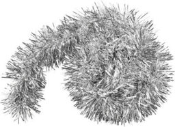 Shatchi 1.8M/6Ft  Luxury Deluxe Chunky Christmas Tinsel Garland Xmas Tree Decorations, One Silver - thumbnail 8