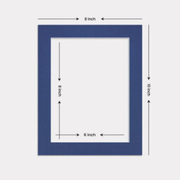 Ak Frames 10X8 Blue Picture Mounts To Fit 8X6 Aperture Size - Mount Board Only (No Frame Included) - thumbnail 3