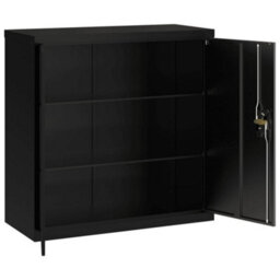 Berkfield File Cabinet Black 90X40X130 Cm Steel - thumbnail 9