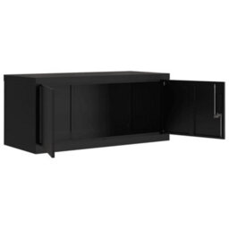 Berkfield File Cabinet Black 90X40X130 Cm Steel - thumbnail 5