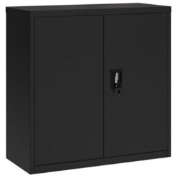Berkfield File Cabinet Black 90X40X130 Cm Steel - thumbnail 7
