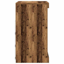 Berkfield Sideboard With Led Lights Old Wood 60,5X37X67 Cm - thumbnail 6