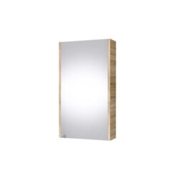 Impact Furniture Bathroom Mirror Cabinet Mirrored Wall Unit 400mm Slimline Cupboard Narrow Storage Sonoma Oak Avir - thumbnail 7