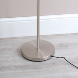 Valuelights Albie Silver Metal 3 Arm Spotlight Head Adjustable Floor Lamp For Living Room - thumbnail 4