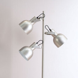 Valuelights Albie Silver Metal 3 Arm Spotlight Head Adjustable Floor Lamp For Living Room - thumbnail 3