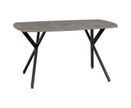 Seconique Athens Rectangular Dining Set With Lukas Chairs - Concrete Effect/black/emerald Green Velvet - thumbnail 4