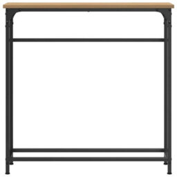 Walplus Console Table With Shelf Artisan Oak 75 X 19.5 X 75 Cm - thumbnail 5