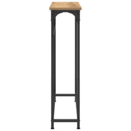 Walplus Console Table With Shelf Artisan Oak 75 X 19.5 X 75 Cm - thumbnail 6