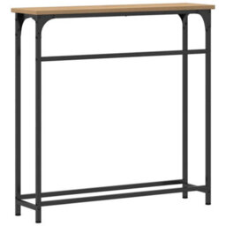 Walplus Console Table With Shelf Artisan Oak 75 X 19.5 X 75 Cm - thumbnail 7