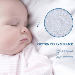 Ameha Terry Mattress Protector Moisture-Absorbing, Quiet & Hypoallergenic Double (135X190Cm) 30Cm Deep Elastic Fit - thumbnail 2