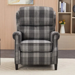 Manual Lounge Chair Sofa Pushback Recliner Armchair Adjustable Backrest - thumbnail 3