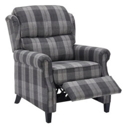 Manual Lounge Chair Sofa Pushback Recliner Armchair Adjustable Backrest - thumbnail 6