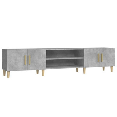 Berkfield Durable Tv Cabinet Concrete Grey 180X31.5X40 Cm Engineered Wood - image 1
