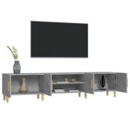 Berkfield Durable Tv Cabinet Concrete Grey 180X31.5X40 Cm Engineered Wood - thumbnail 5