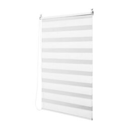Living And Home White Double-Layer Fabric Day And Night Manual Roller Zebra Blinds/shades, 100Cm W X 150Cm H - thumbnail 5