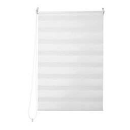 Living And Home White Double-Layer Fabric Day And Night Manual Roller Zebra Blinds/shades, 100Cm W X 150Cm H - thumbnail 4