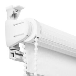 Living And Home White Double-Layer Fabric Day And Night Manual Roller Zebra Blinds/shades, 100Cm W X 150Cm H - thumbnail 7