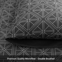 Lazzaro Hotel Quality Microfiber Single Duvet Cover Set Smooth Lightweight Bedding With Hidden Zipper Closure - thumbnail 6