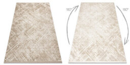 RugsX Modern Carpet Duke 51541 Beige - Geometric, Structured, Very Soft, Fri  280X370 Cm - thumbnail 2