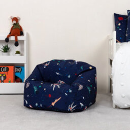 icon Kids Lost In Space Bean Bag Chair Navy Blue Childrens Bean Bags - thumbnail 2
