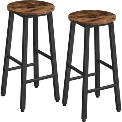 Bar Stools Set Of 2 Kitchen Breakfast Bar Chiars 32 X 32 X 63 Cm - image 1