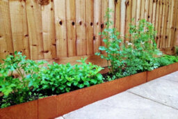 Don Steel Corten Steel Lawn Edging 100 mm High  (1 Set / 6 Pcs) Made In Uk - thumbnail 2