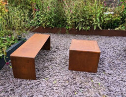 Don Steel Corten Steel Lawn Edging 100 mm High  (1 Set / 6 Pcs) Made In Uk - thumbnail 4