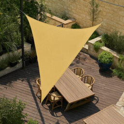 Beige 2Mx2M Triangular Oxford Shade Sail - thumbnail 2