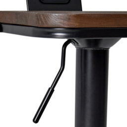 Thehotsale Set Of 2 Adjustable Swivel Dark Brown Kitchen Bar Stool With Backrest For Breakfast Bar, Counter, Kitchen And Home Barstoolsin - thumbnail 6