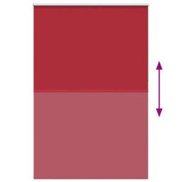 Berkfield Durable Roller Blind Blackout Red 155X210 Cm Fabric Width 151.6 Cm Polyester - thumbnail 5