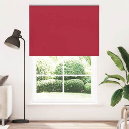 Berkfield Durable Roller Blind Blackout Red 155X210 Cm Fabric Width 151.6 Cm Polyester - thumbnail 2