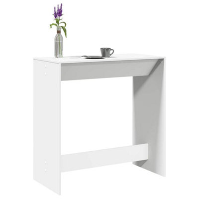 Berkfield Bar Table White 102X50X103.5 Cm Engineered Wood - image 1