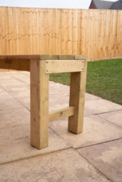 Forest Garden Dining Wooden Garden Furniture Bench - thumbnail 3