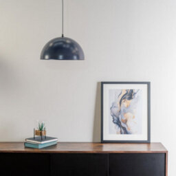 Valuelights Stassi Navy Blue Dome Ceiling Pendant Hanging Light Fitting For Living Room Kitchen - thumbnail 5