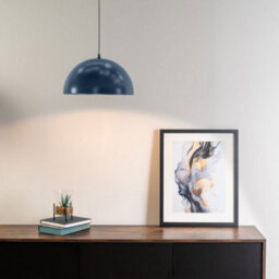 Valuelights Stassi Navy Blue Dome Ceiling Pendant Hanging Light Fitting For Living Room Kitchen - thumbnail 2