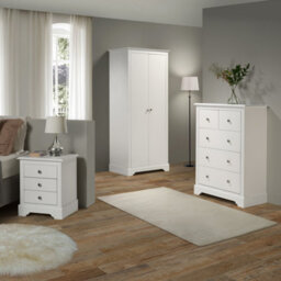 Seconique Stratford 2 Door Wardrobe White Shabby Chic - thumbnail 8