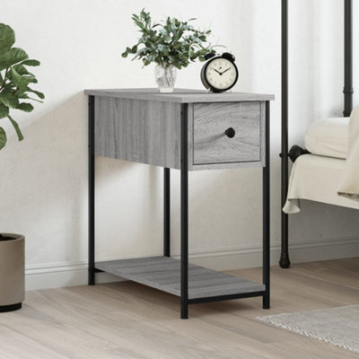 Berkfield Bedside Cabinet Grey Sonoma 30X60X60 Cm Engineered Wood - image 1