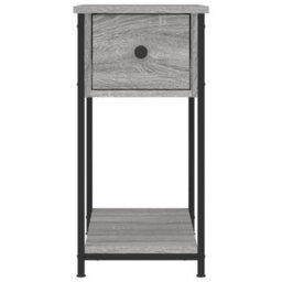 Berkfield Bedside Cabinet Grey Sonoma 30X60X60 Cm Engineered Wood - thumbnail 5