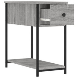 Berkfield Bedside Cabinet Grey Sonoma 30X60X60 Cm Engineered Wood - thumbnail 6