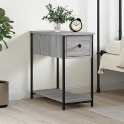Berkfield Bedside Cabinet Grey Sonoma 30X60X60 Cm Engineered Wood - thumbnail 1