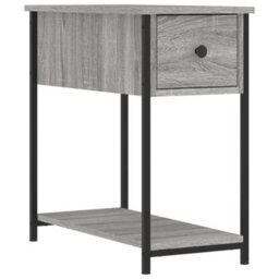 Berkfield Bedside Cabinet Grey Sonoma 30X60X60 Cm Engineered Wood - thumbnail 2