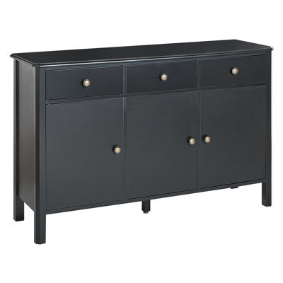 Beliani  3 Door Sideboard Olate Black - image 1