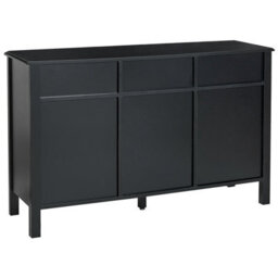 Beliani  3 Door Sideboard Olate Black - thumbnail 7