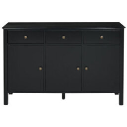 Beliani  3 Door Sideboard Olate Black - thumbnail 5