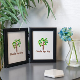 "Nicola Spring Folding 2 Photo Frames - 5 X 7"" - Black - Pack Of 5 - Small Freestanding Picture Frame Portrait Photo Poster Display" - thumbnail 4