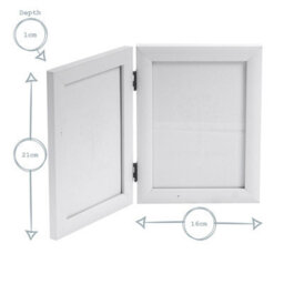 "Nicola Spring Folding 2 Photo Frames - 5 X 7"" - Black - Pack Of 5 - Small Freestanding Picture Frame Portrait Photo Poster Display" - thumbnail 3